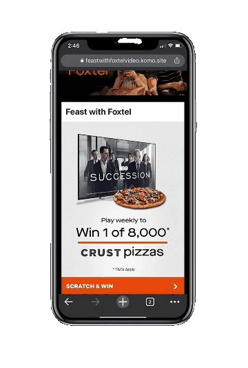 Feast with Foxtel Scratch and Win