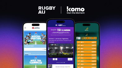 Rugby Australia Partners with Komo to Build the Fan Relationships That Will Define Its Golden Decade