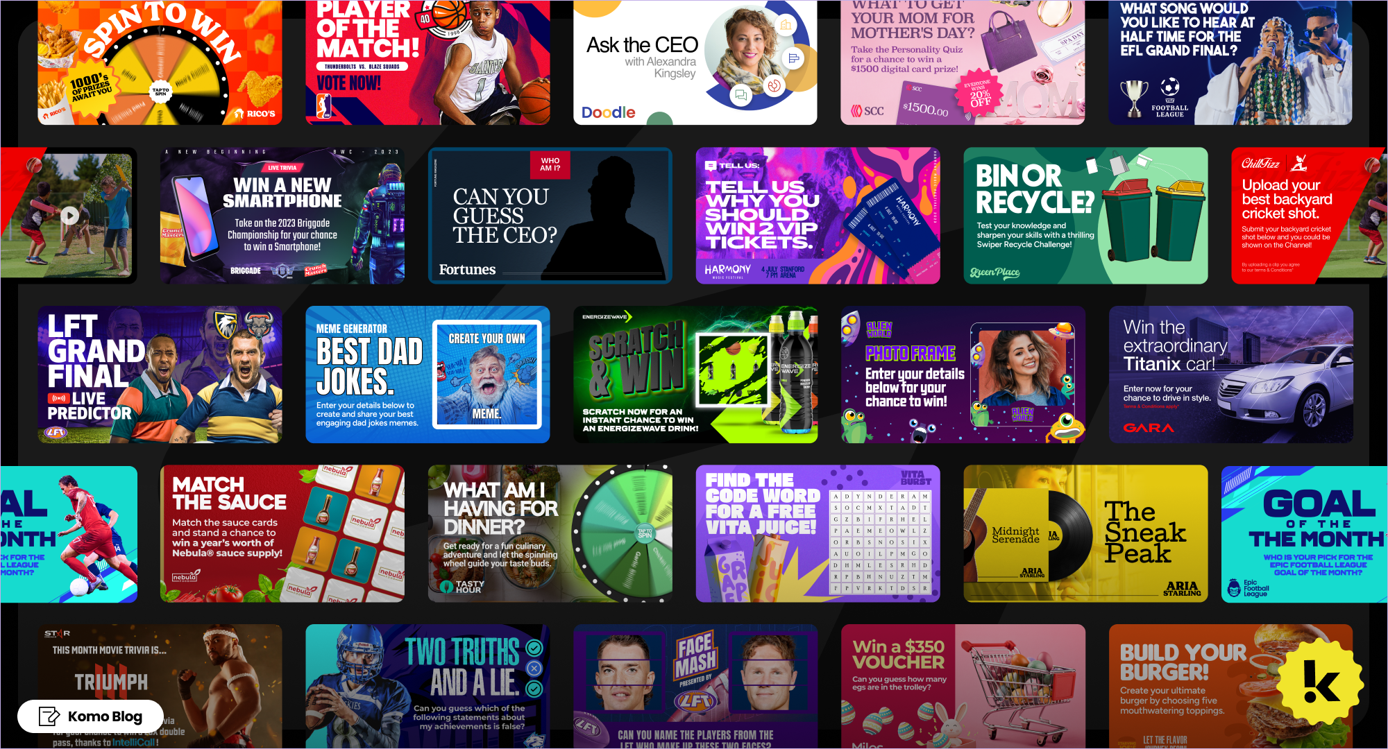 Introducing Komo Templates: Revolutionising the Way Brands Create & Deploy Engaging Campaigns