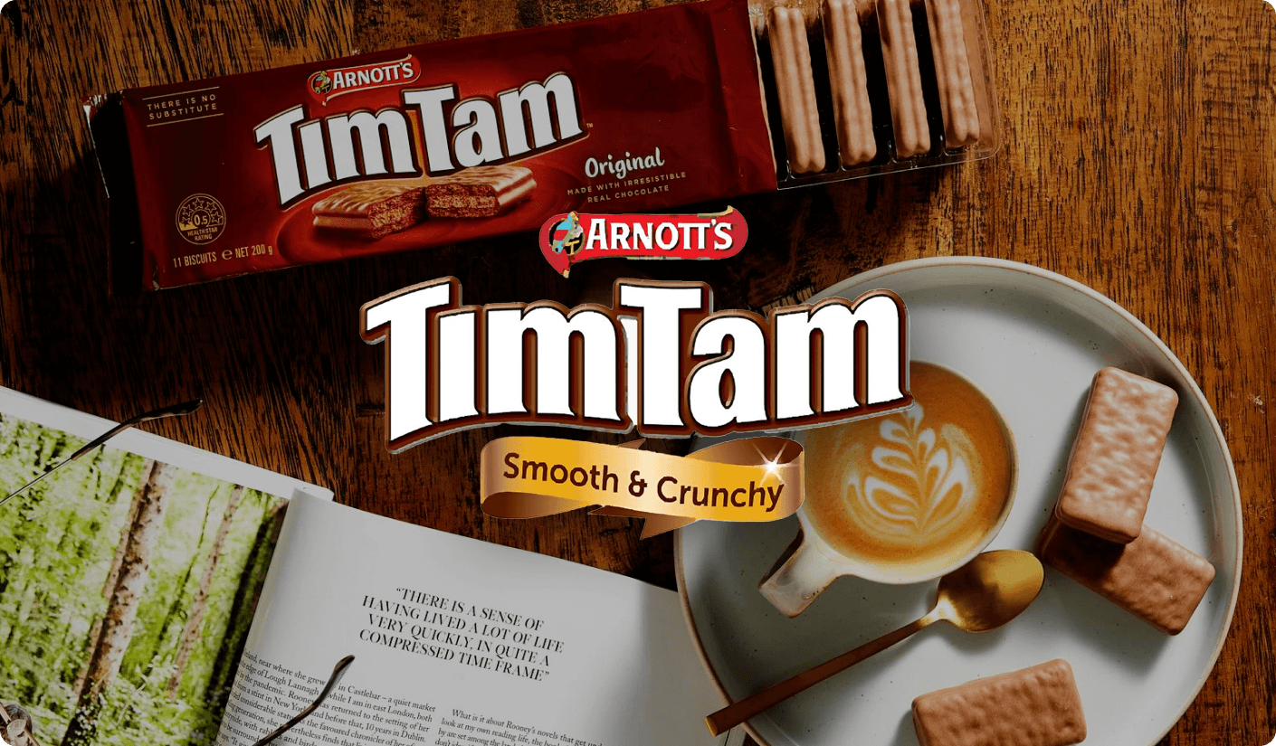 Learn how Tim Tam's innovated their marketing to drive brand awareness of their new range of flavours through Komo.
