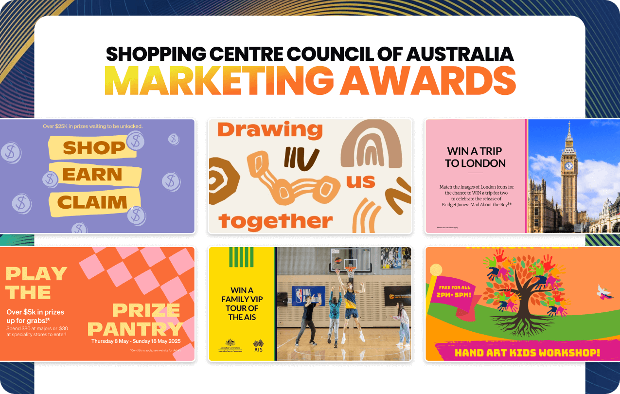 Komo powers 6 finalists at the 2025 Shopping Centre Council of Australia Marketing Awards