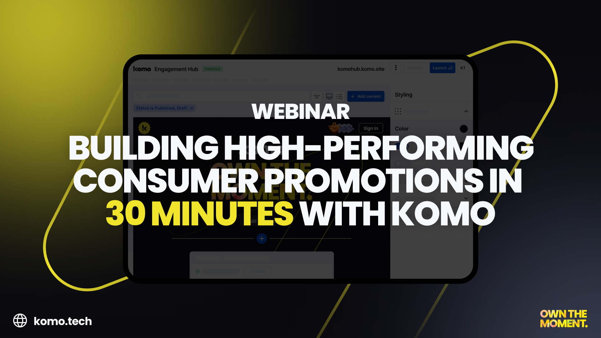 Building high-performing consumer promotions in 30 minutes with Komo